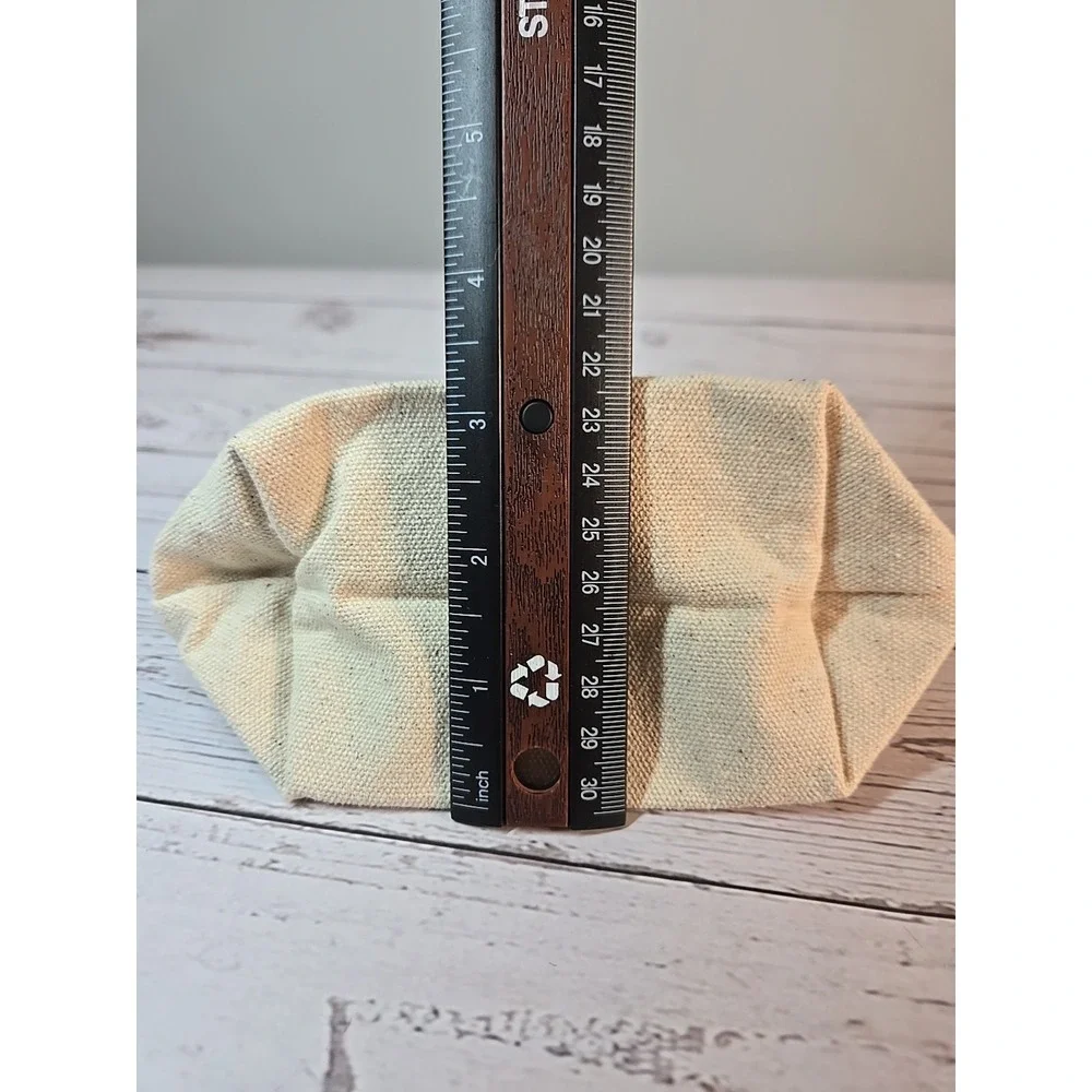 Maybelline New York Canvas Makeup Bag – Wristlet Pouch with Black Zipper *new*